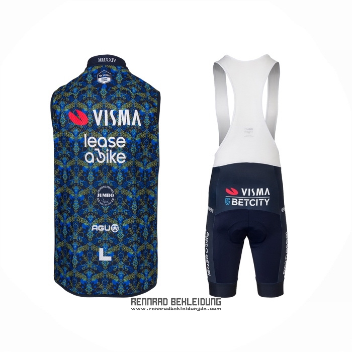 2024 Windweste Jumbo Visma Blau Und Tragerhose